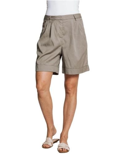 Zhrill Shorts mit umgeschlagenem saum - Grau