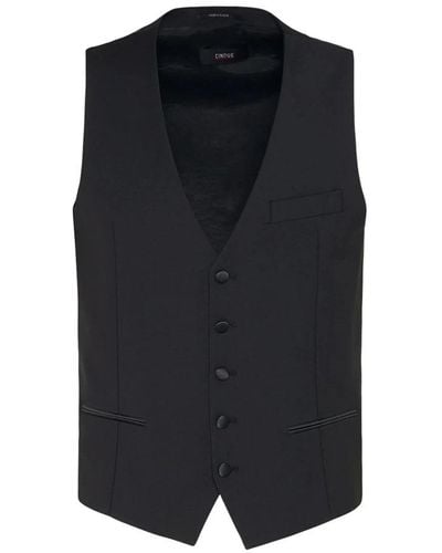 Cinque Suit Vests - Black