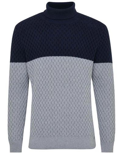 Gentiluomo Gentil - knitwear > turtlenecks - Bleu