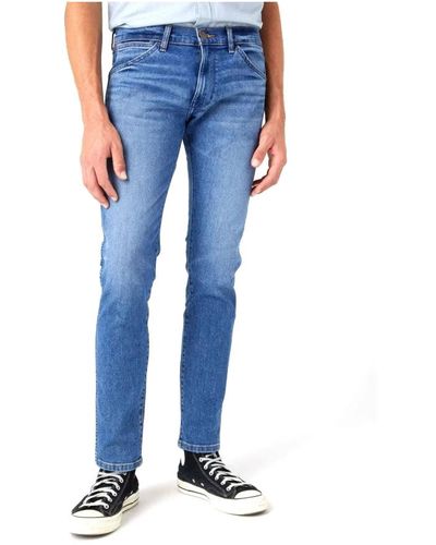 Wrangler Slim Fit Jeans - Blauw