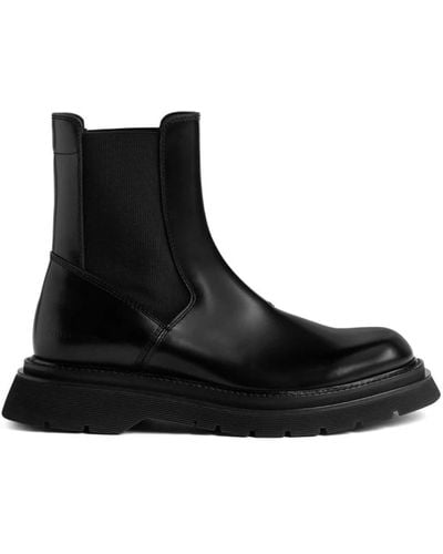 DSquared² Patent Leather Chelsea Boots - Black