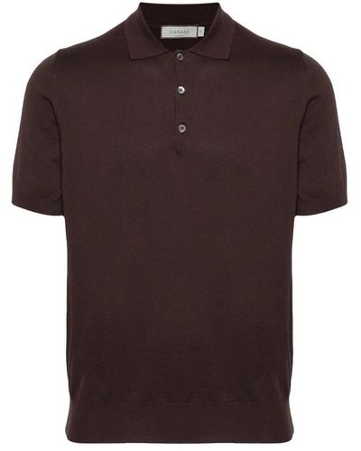 Canali Polo Shirts - Brown