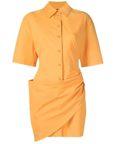 Jacquemus Shirt Dresses - Orange