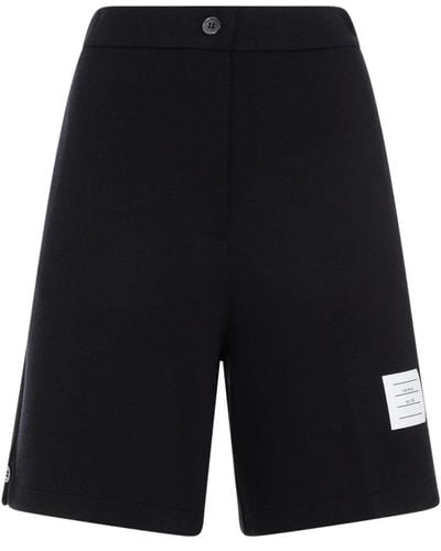 Thom Browne Long Shorts - Black