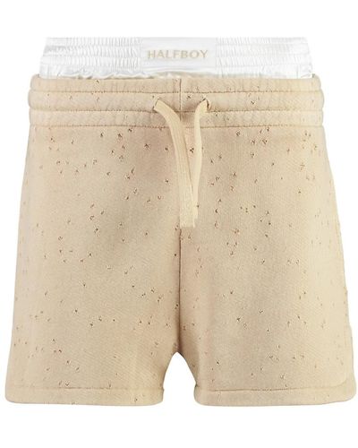Halfboy Shorts in cotone - Neutro