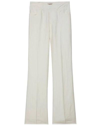 Zadig & Voltaire Trousers > wide trousers - Blanc