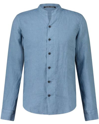 Hannes Roether Shirts > casual shirts - Bleu