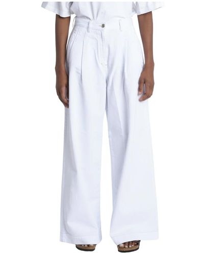 Bellerose Wide trousers - Weiß