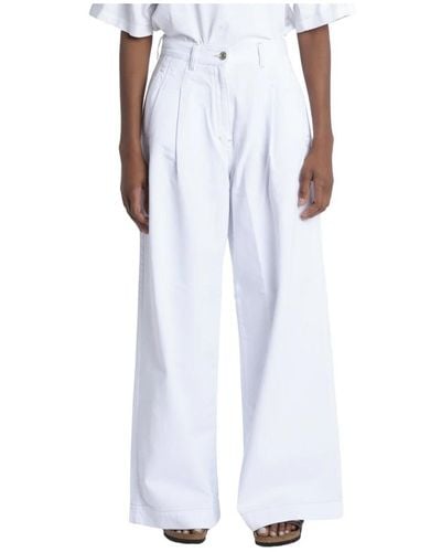 Bellerose Trousers > wide trousers - Blanc