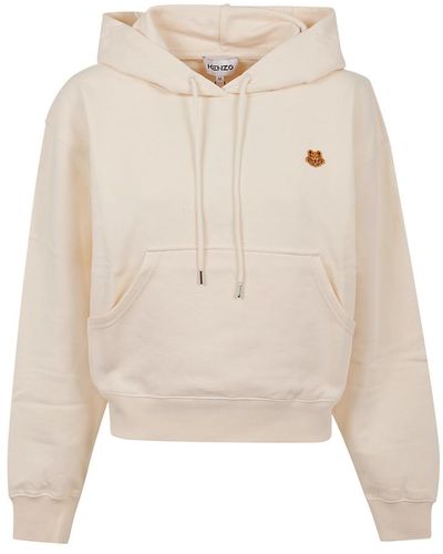 KENZO Tiger crest boxy hoodie - Neutro