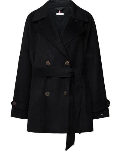 Tommy Hilfiger Coats > double-breasted coats - Noir