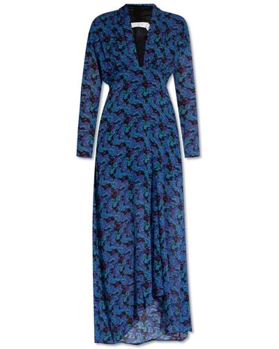 IRO Nollie kleid mit blumenmuster - Blau