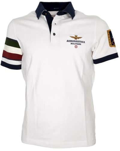 Aeronautica Militare Polo Shirts - White