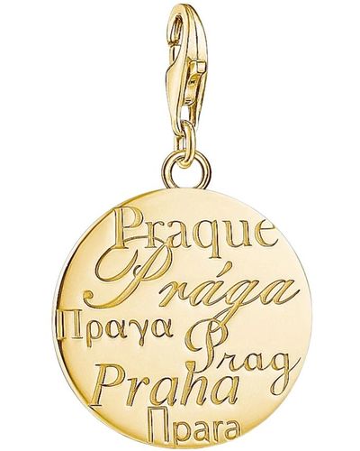 Thomas Sabo Moneta charm pendente oro gioielli - Metallizzato