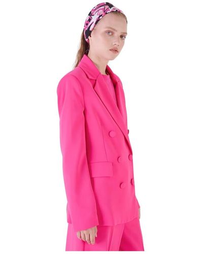 Silvian Heach Taillierter doppelreihen-blazer - Pink