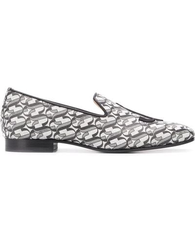 Jimmy Choo Sache Flats Slippers Loafers - Gray