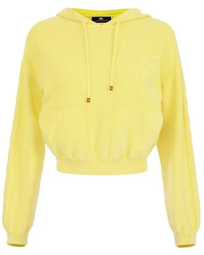 Elisabetta Franchi Suéteres amarillos para mujeres