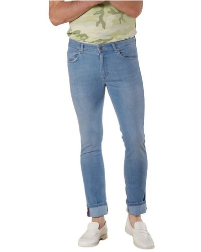 Mason's Slim-fit jeans,beiger langblazer aus technischem stoff - Blau
