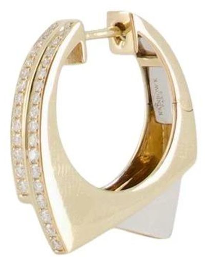 Rainbow K Gold diamant handschellen ohrringe - Mettallic