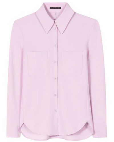 Luisa Cerano Bluse mit cut-out detail in faded lavender - Pink