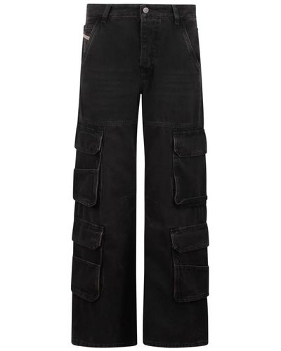 DIESEL Jeans > wide jeans - Noir
