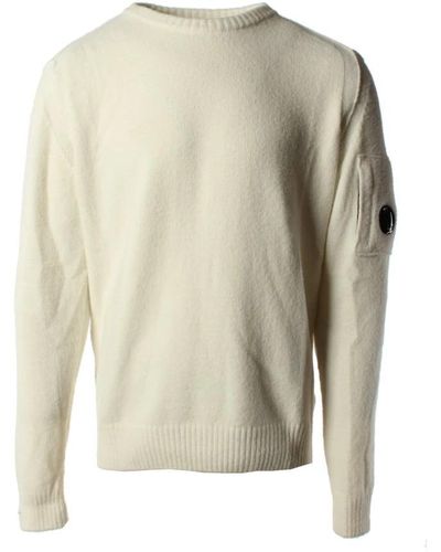 C.P. Company Round-Neck Knitwear - Natural