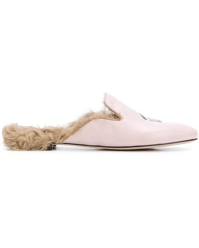 Chiara Ferragni Woms Cf1638 Leather Loafers - Pink