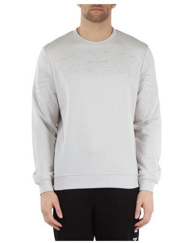 RICHMOND Stylischer baumwollmischung crewneck sweatshirt - Grau