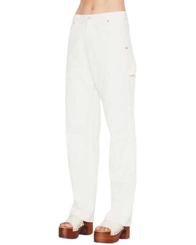 Margaux Lonnberg Trousers > straight trousers - Blanc