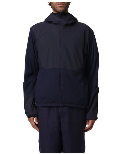 Sease Hybrid zip hoodie jacke - Blau