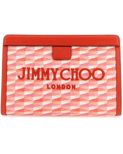 Jimmy Choo Borse a mano pouch - Rosso