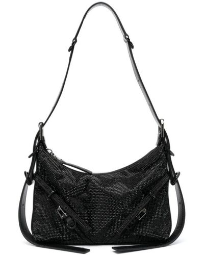 Givenchy Schwarze strass-schultertasche