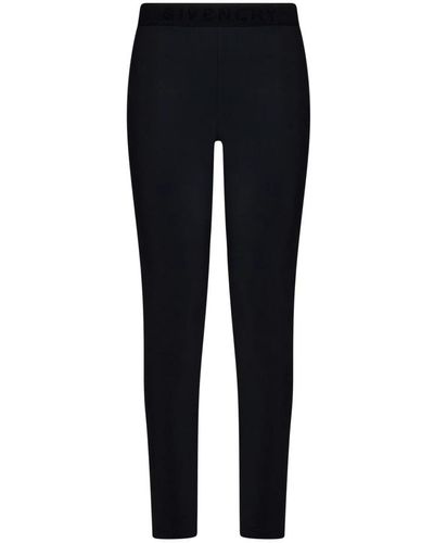 Givenchy Leggings negros ajustados con detalle distintivo