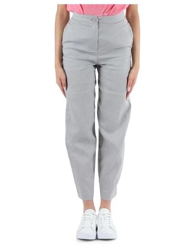 Armani Exchange Cropped Pants - Gray
