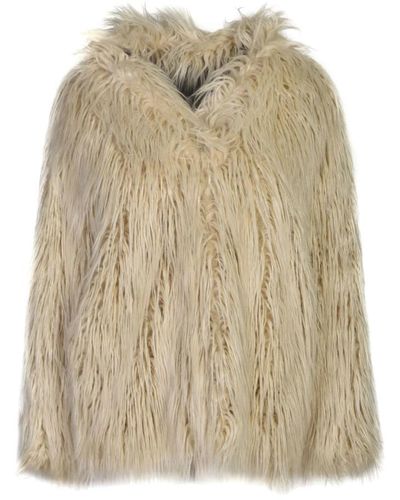Dondup Faux Fur & Shearling Jackets - Natural