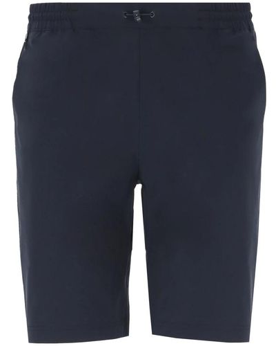 K-Way Blaue bermuda-shorts elastischer bund taschen