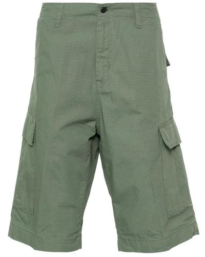 Carhartt Grüne ripstop-shorts mit taschen