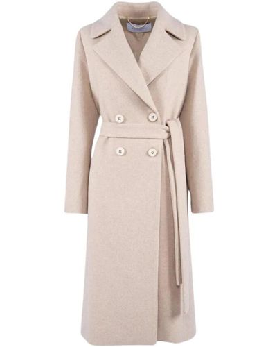 Nenette Coats > belted coats - Neutre