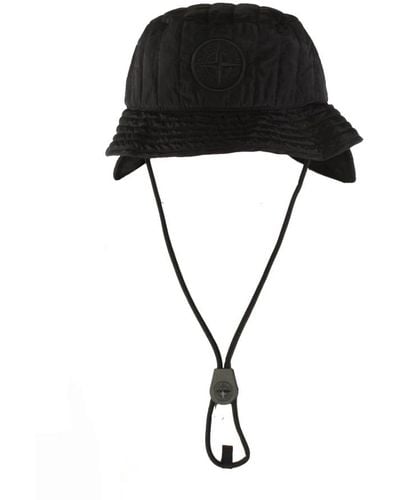 Stone Island Cappello in nylon nero