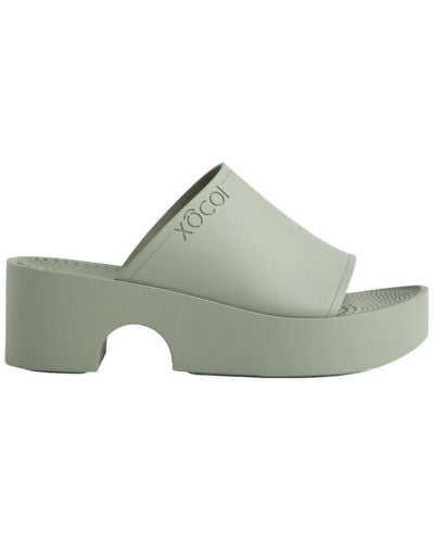 XOCOI Shoes > heels > heeled mules - Vert