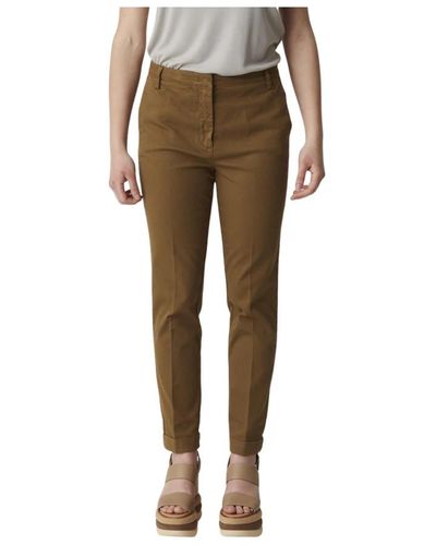 Manila Grace Trousers > slim-fit trousers - Vert