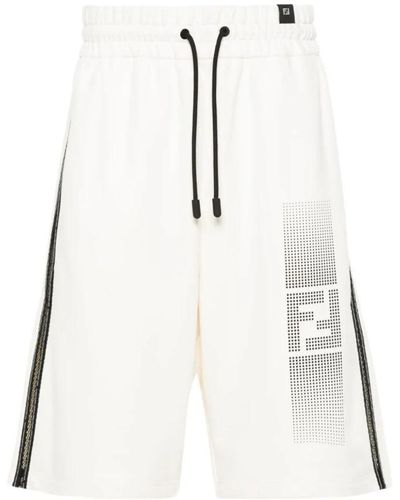Fendi Long Shorts - White