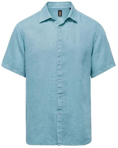 Bomboogie Short Sleeve Shirts - Blue