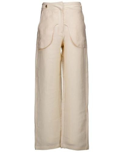 Munthe Wide Trousers - Natural