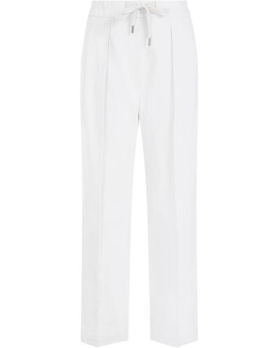 Brunello Cucinelli Straight Trousers - White