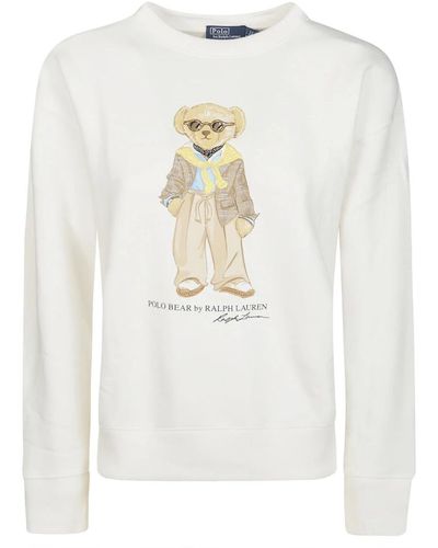 Ralph Lauren Bear crewneck sweatshirt - Weiß