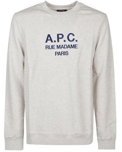 A.P.C. Lässiger sweatshirt für männer,noir rufus sweatshirt - Grau