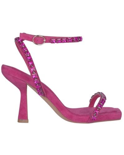 Alma En Pena. Sandalette mit strassriemen - Pink