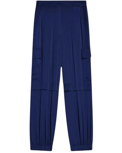 Semicouture Wide Trousers - Blue