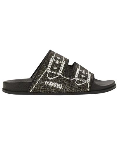 Marni Shoes > flip flops & sliders > sliders - Noir